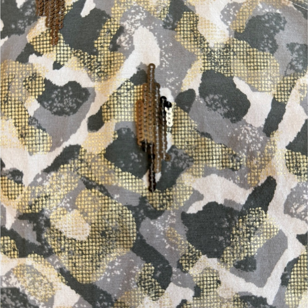 Ruby Rd. Camoprint Sequin Tank Top. PS - Picture 5 of 6